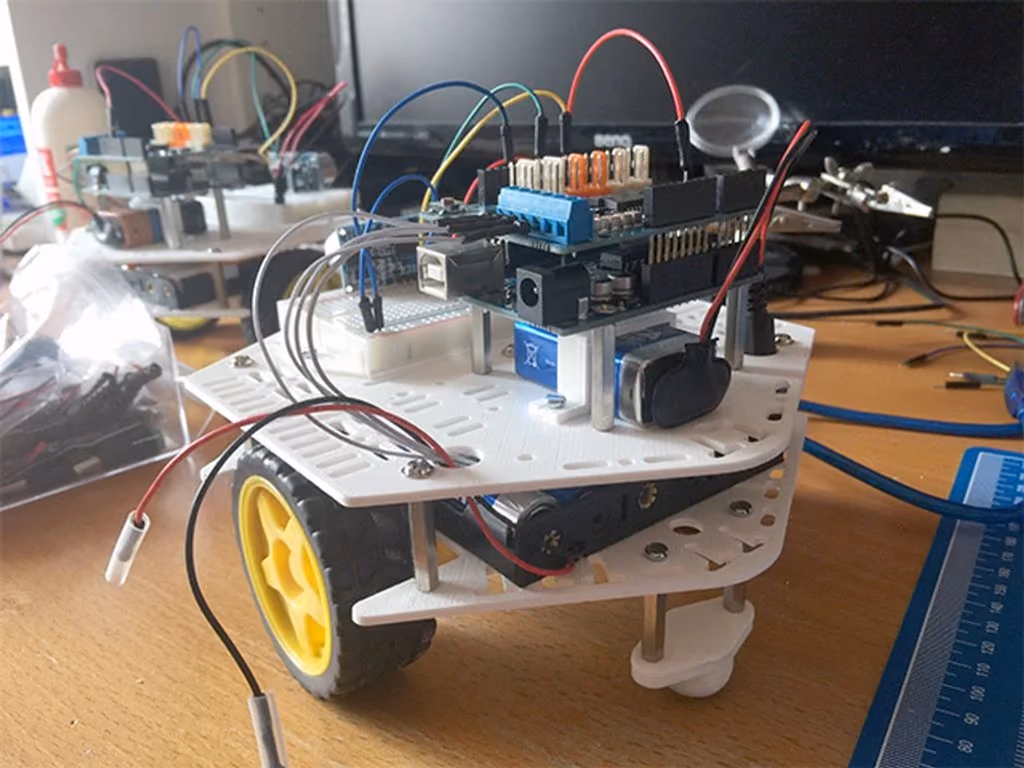 DOTBOT robotics kit — build photo 1