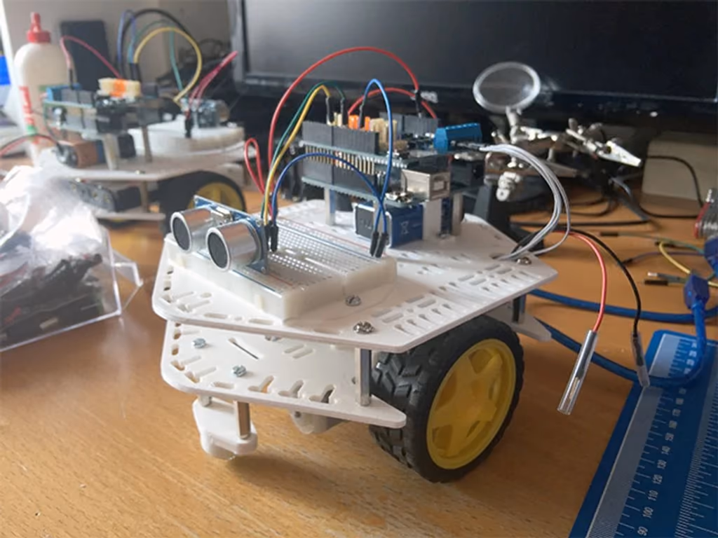 DOTBOT robotics kit — build photo 2