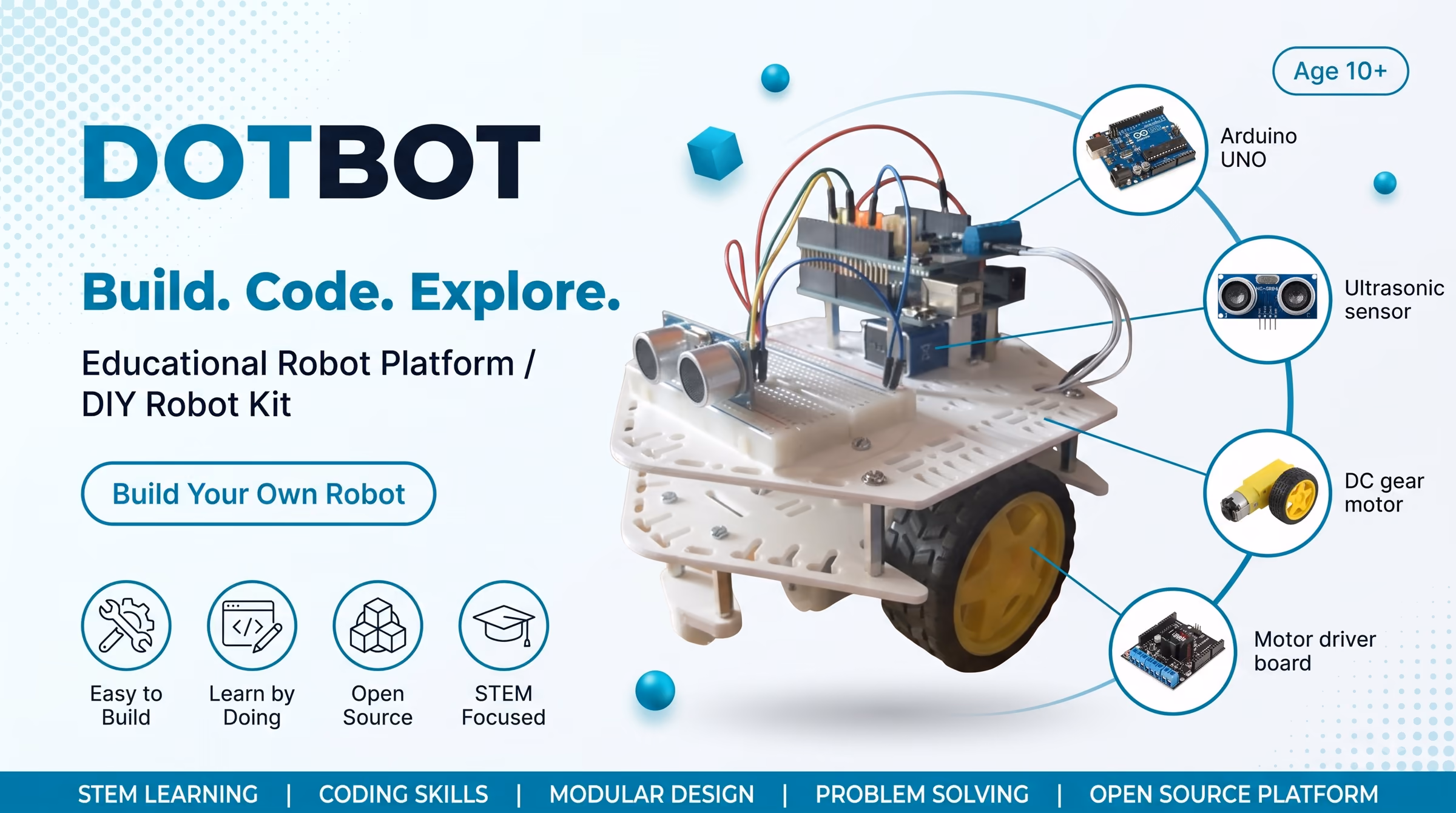 DOTBOT — Educational robot platform for makers and first-time builders.