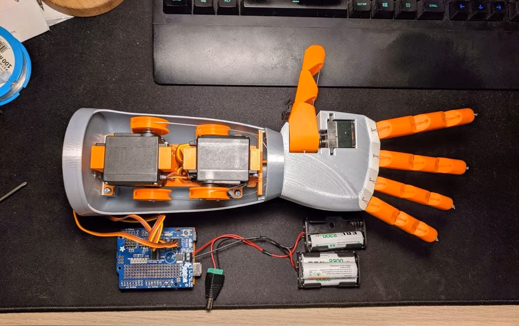 ROBOHAND robotics kit — build photo 1